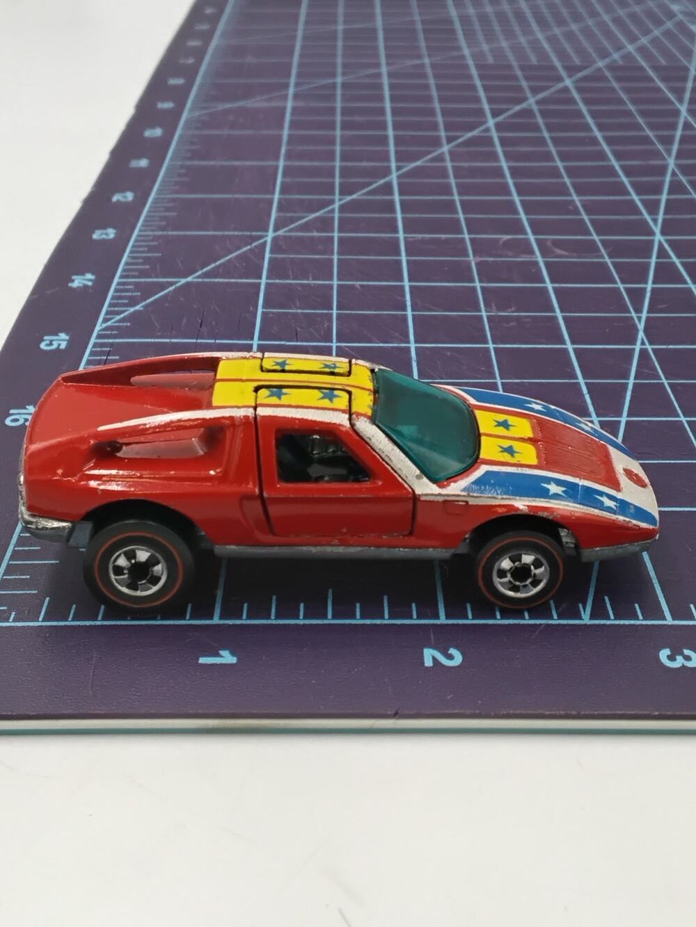 1970 Mercedes Benz C-111 Redline Metal Base Gullwing Doors Collectible Loose
